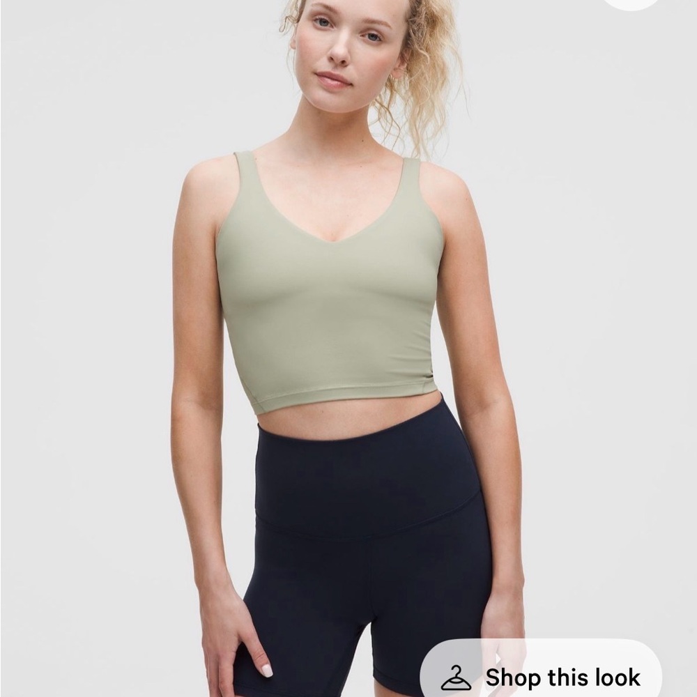 lululemon athletica Olive Green Tank Top